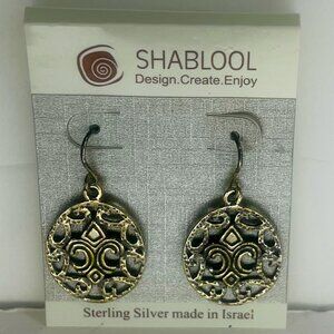 Sterling Silver Shabool Dangle Earrings